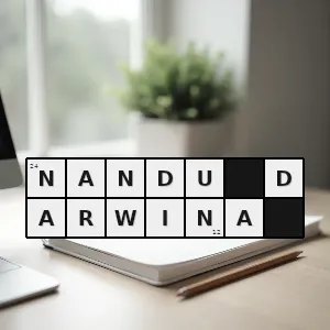 Hasło krzyżówkowe ptak podobny do strusia występujący tylko w ameryce południowej - nandu darwina – rozwiązanie, synonimy, podpowiedzi i definicje krzyżówkowe